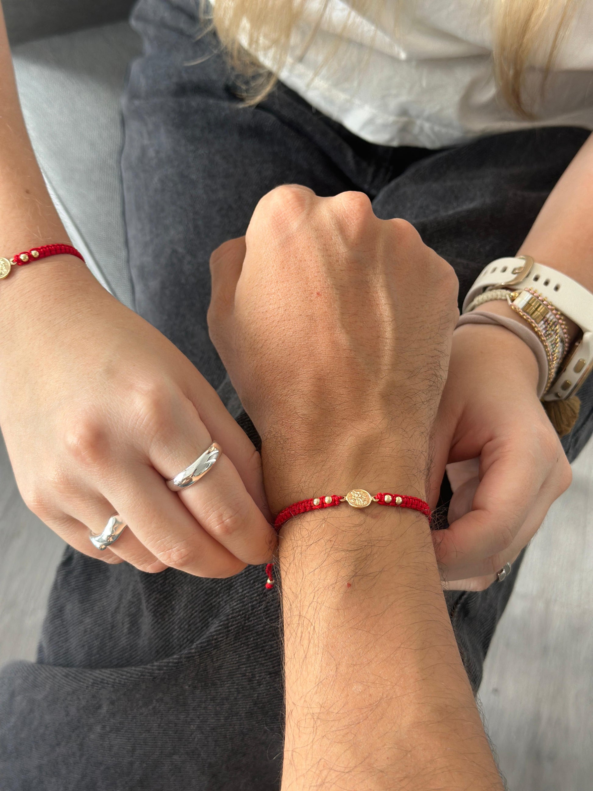 Set para Pareja Pulsera San Miguel Arcángel x 2