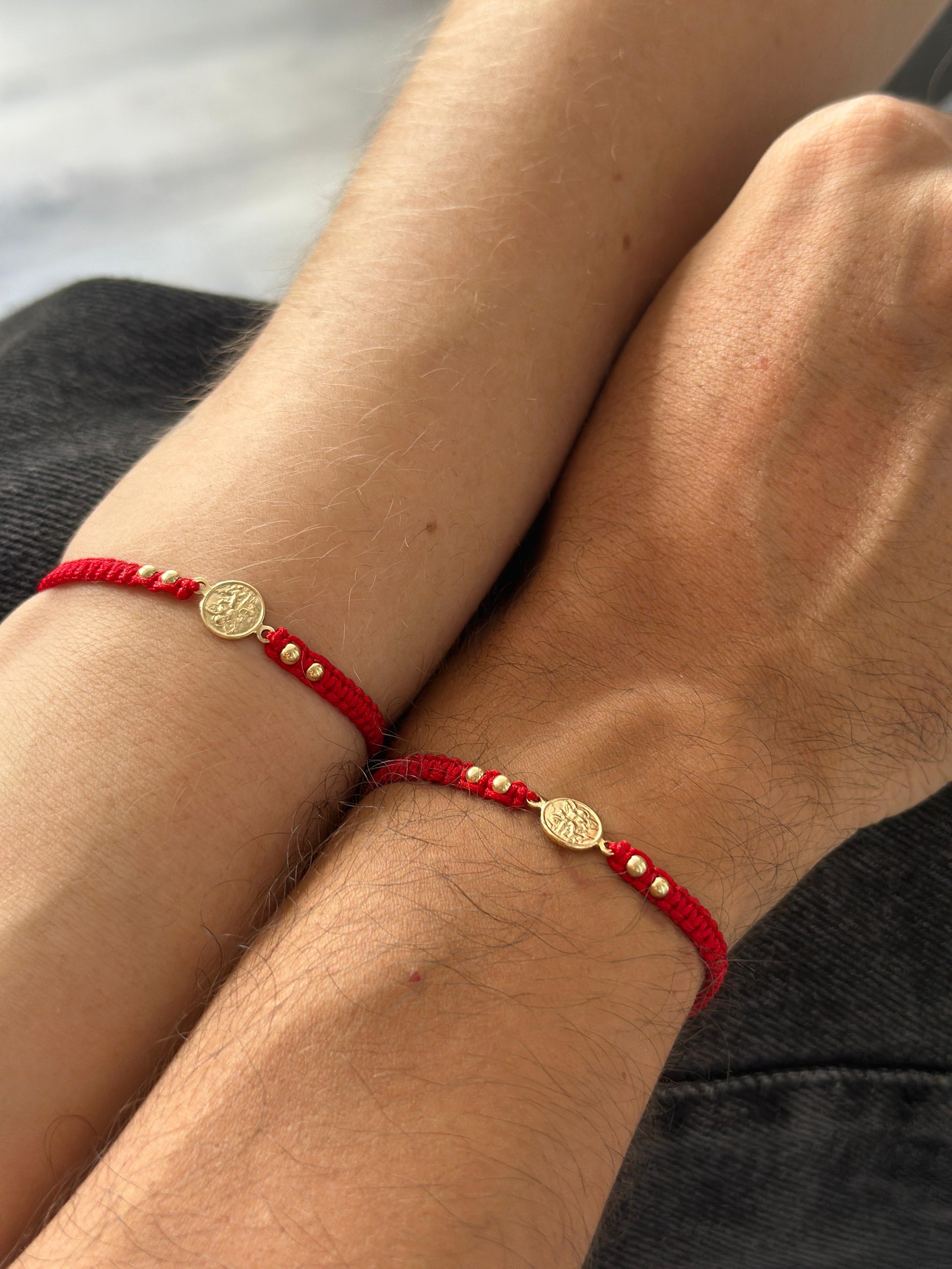 Set para Pareja Pulsera San Miguel Arcángel x 2